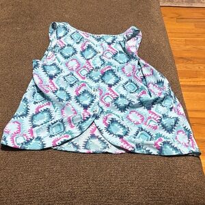 Papermoon Blue and Pink Patterned Top